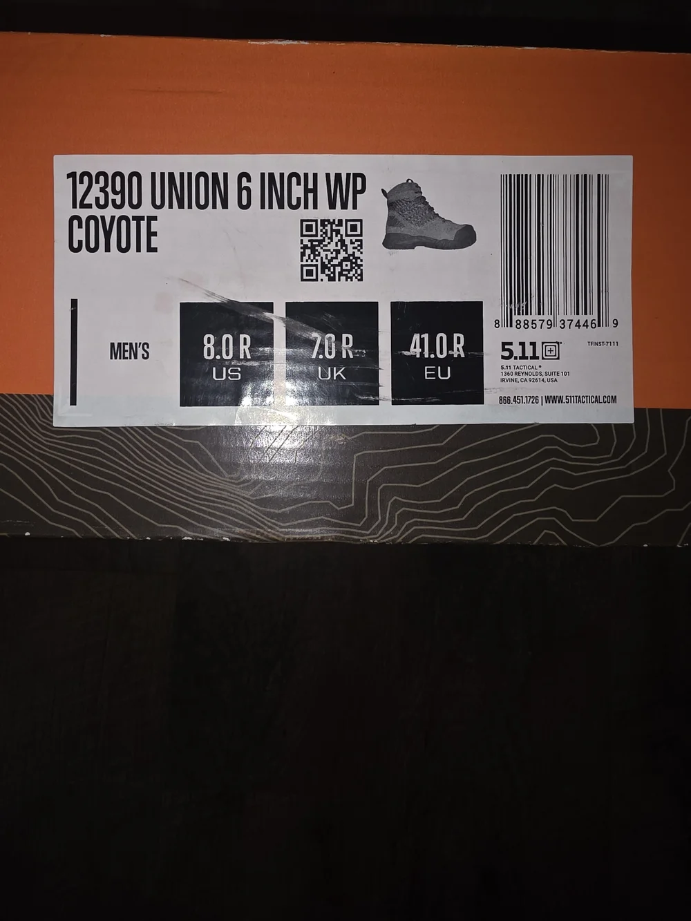 5.11 Tactical Men’s Tan Field Boots